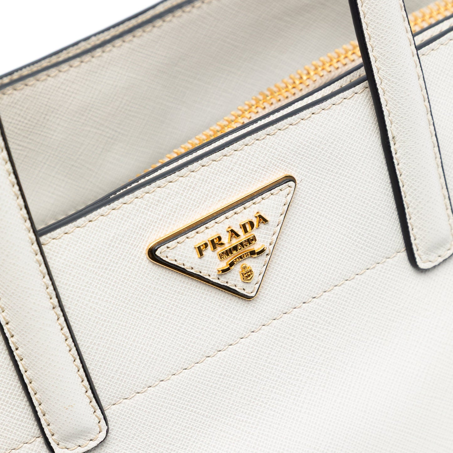 Prada Saffiano Soft Triple Pocket Tote