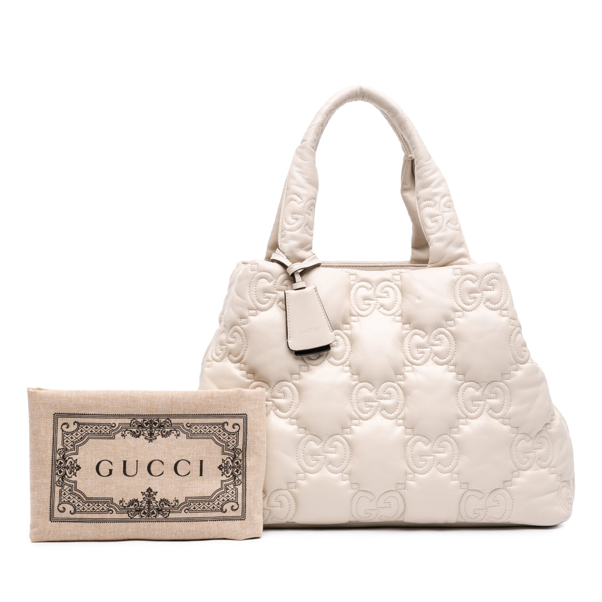 Gucci Large GG Matelasse Calfskin Tote