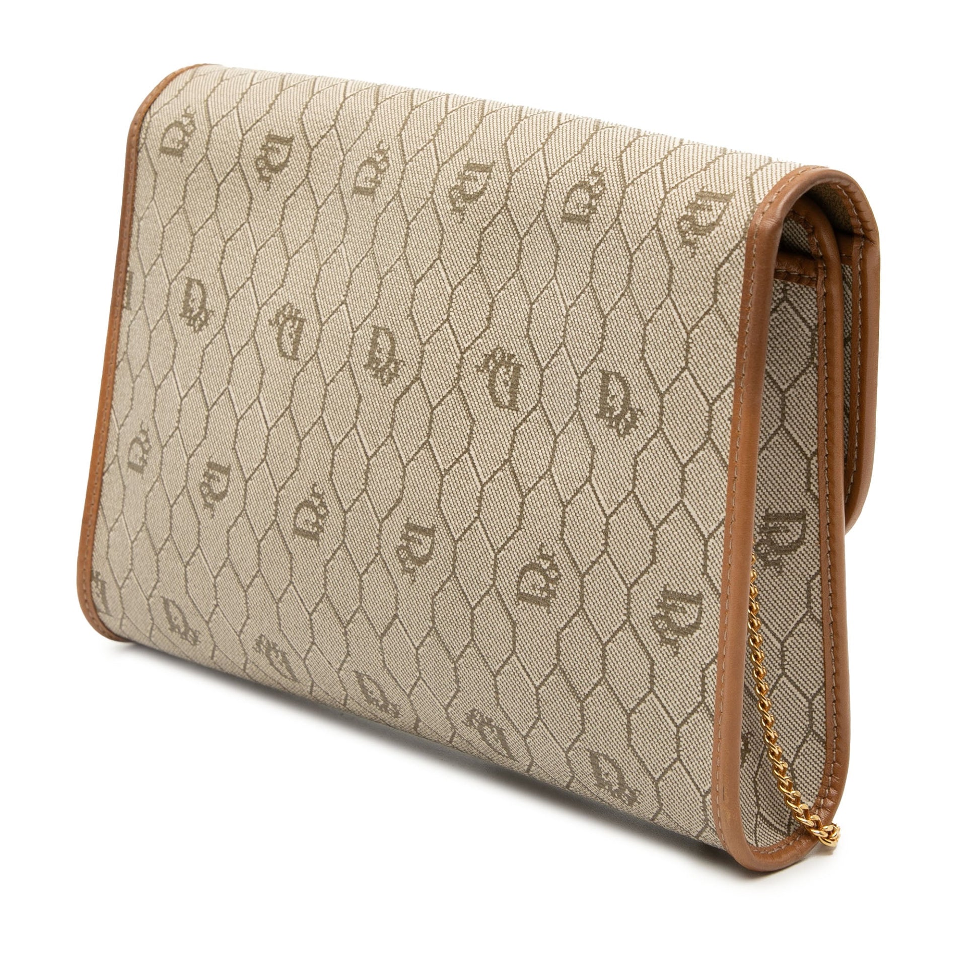 Honeycomb Coated Canvas Chain Crossbody