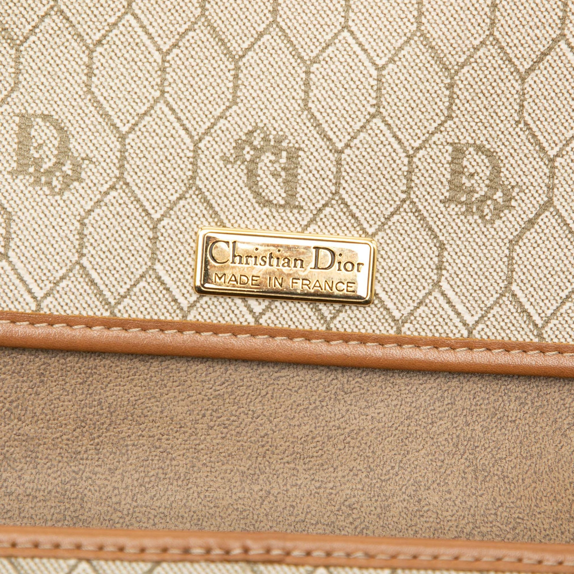 Honeycomb Coated Canvas Chain Crossbody