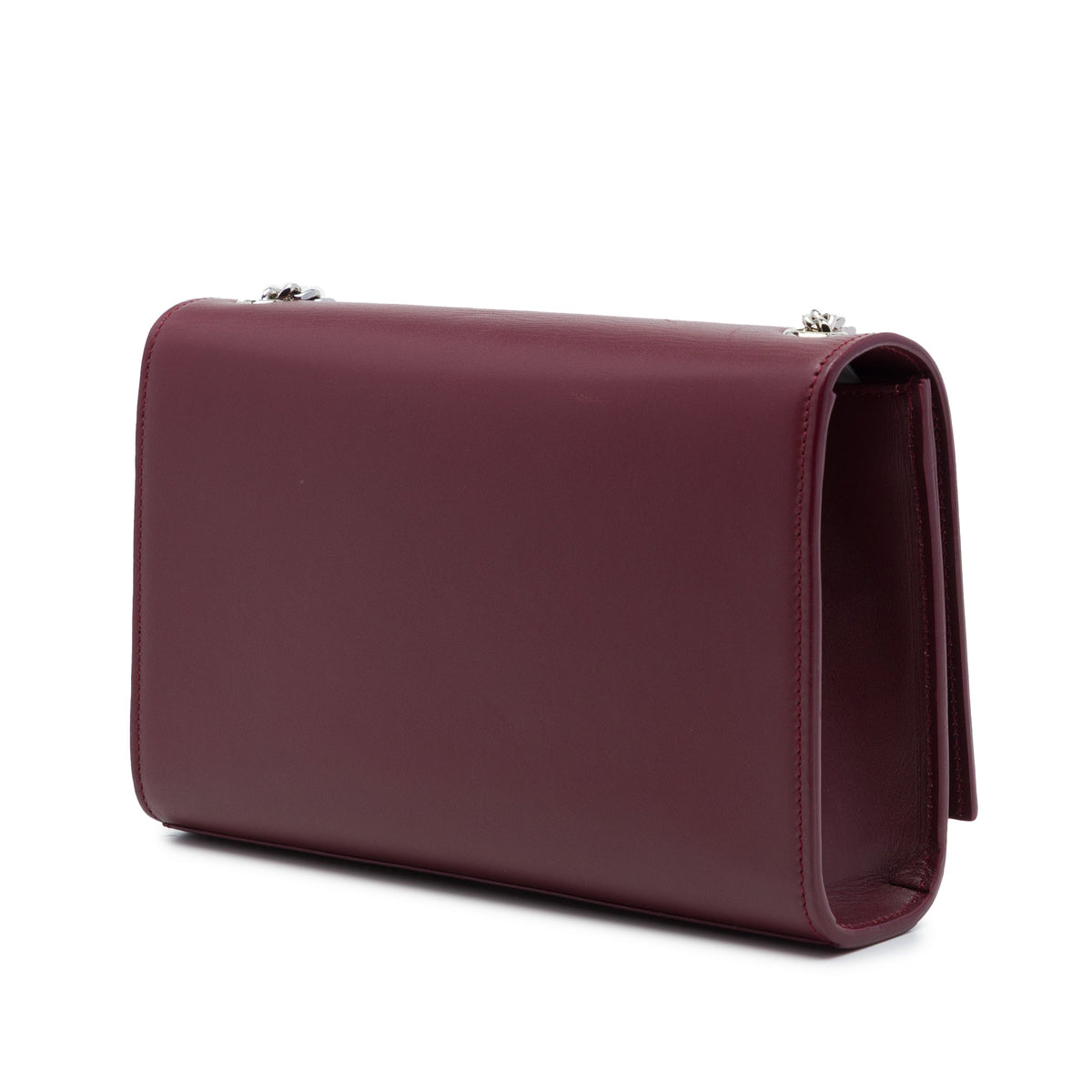Saint Laurent Medium Smooth Calfskin Classic Monogram Kate Tassel Crossbody — Red
