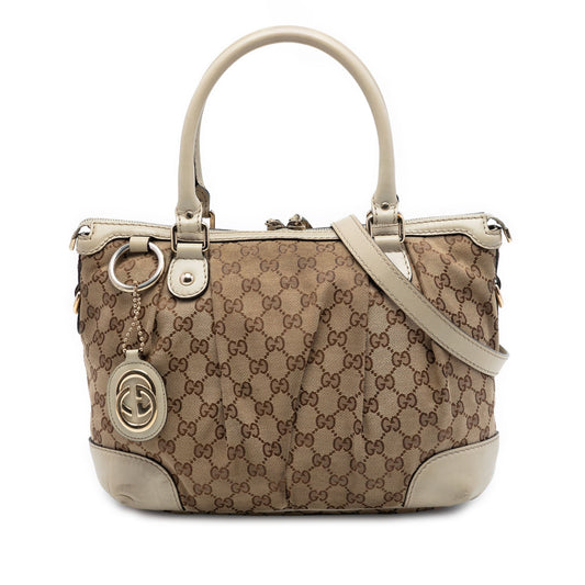 Gucci GG Canvas Sukey Satchel