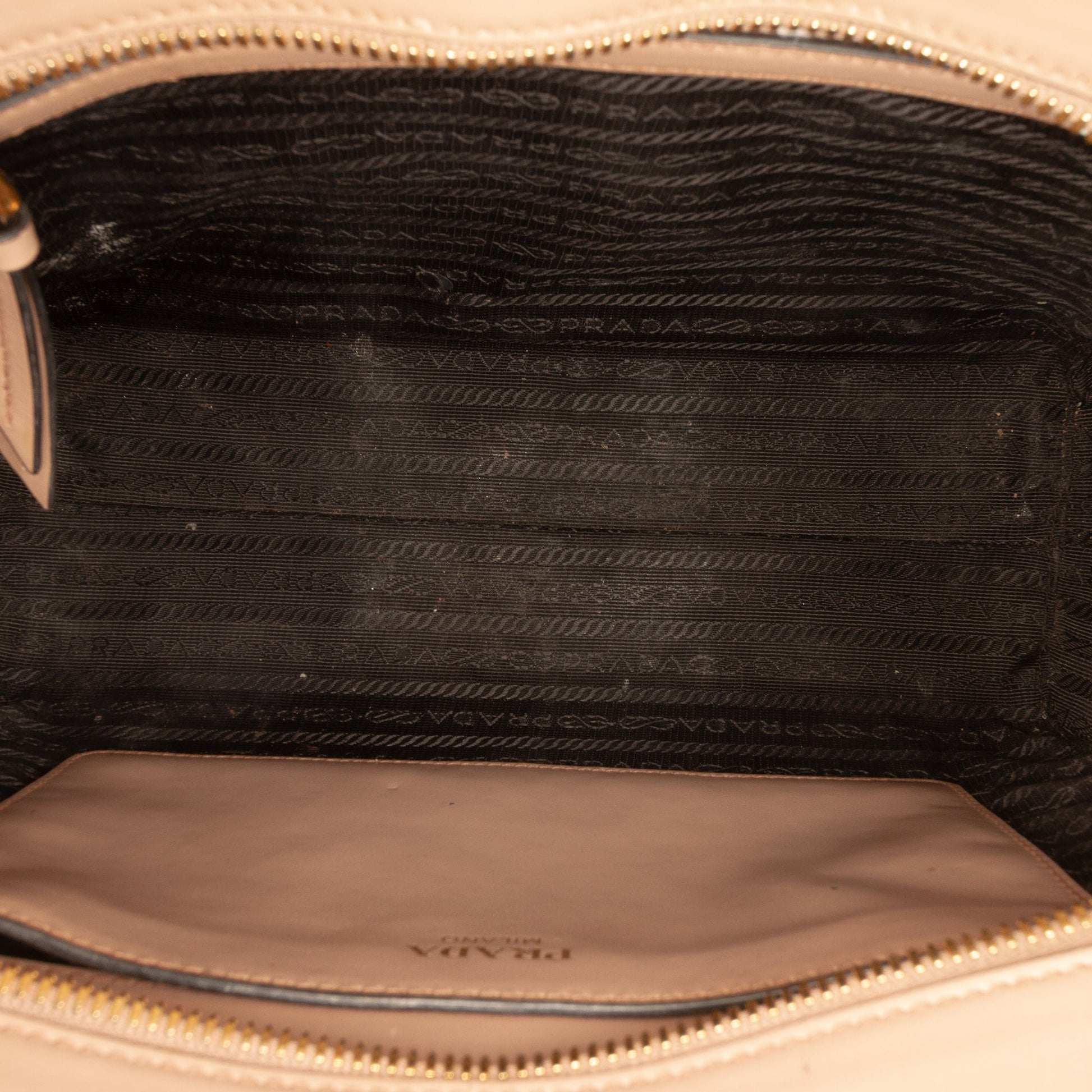 Soft Calf Trimmed Saffiano Lux Zip Convertible Tote