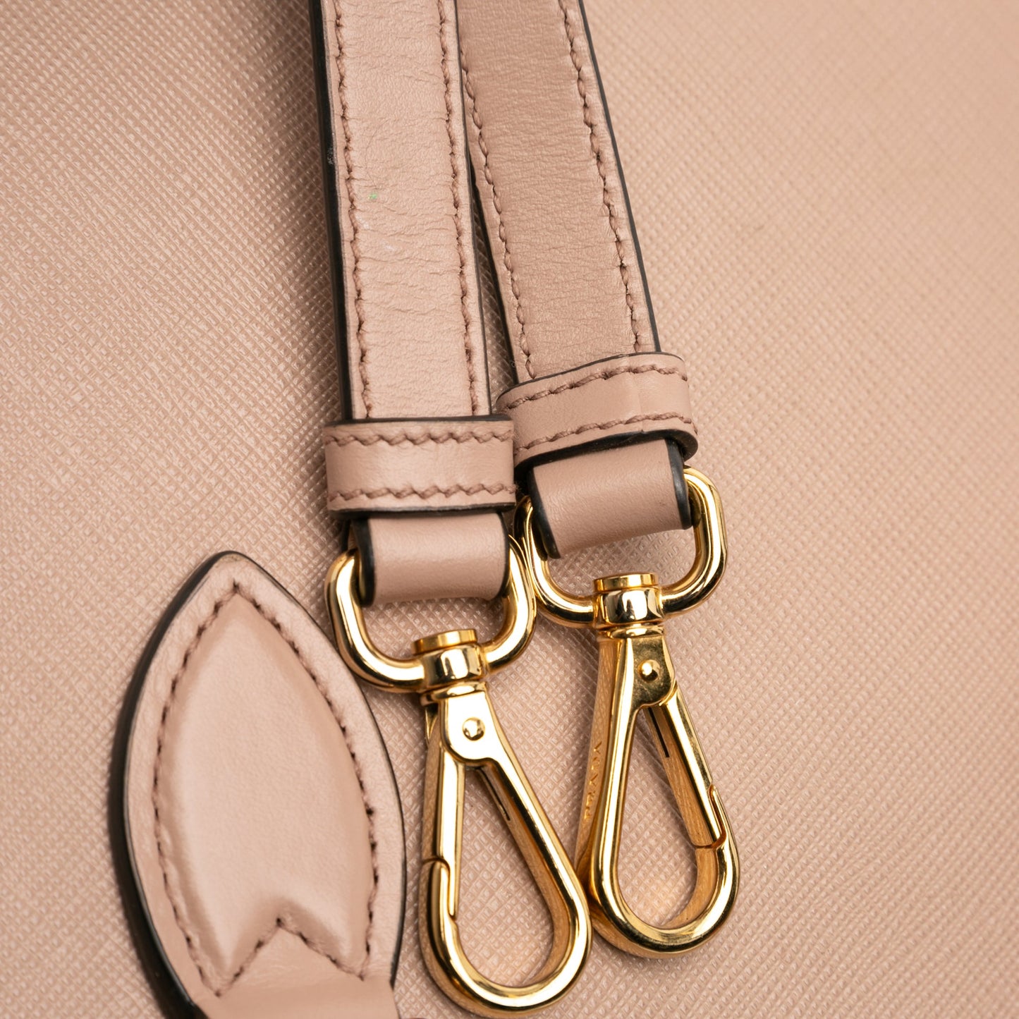 Soft Calf Trimmed Saffiano Lux Zip Convertible Tote