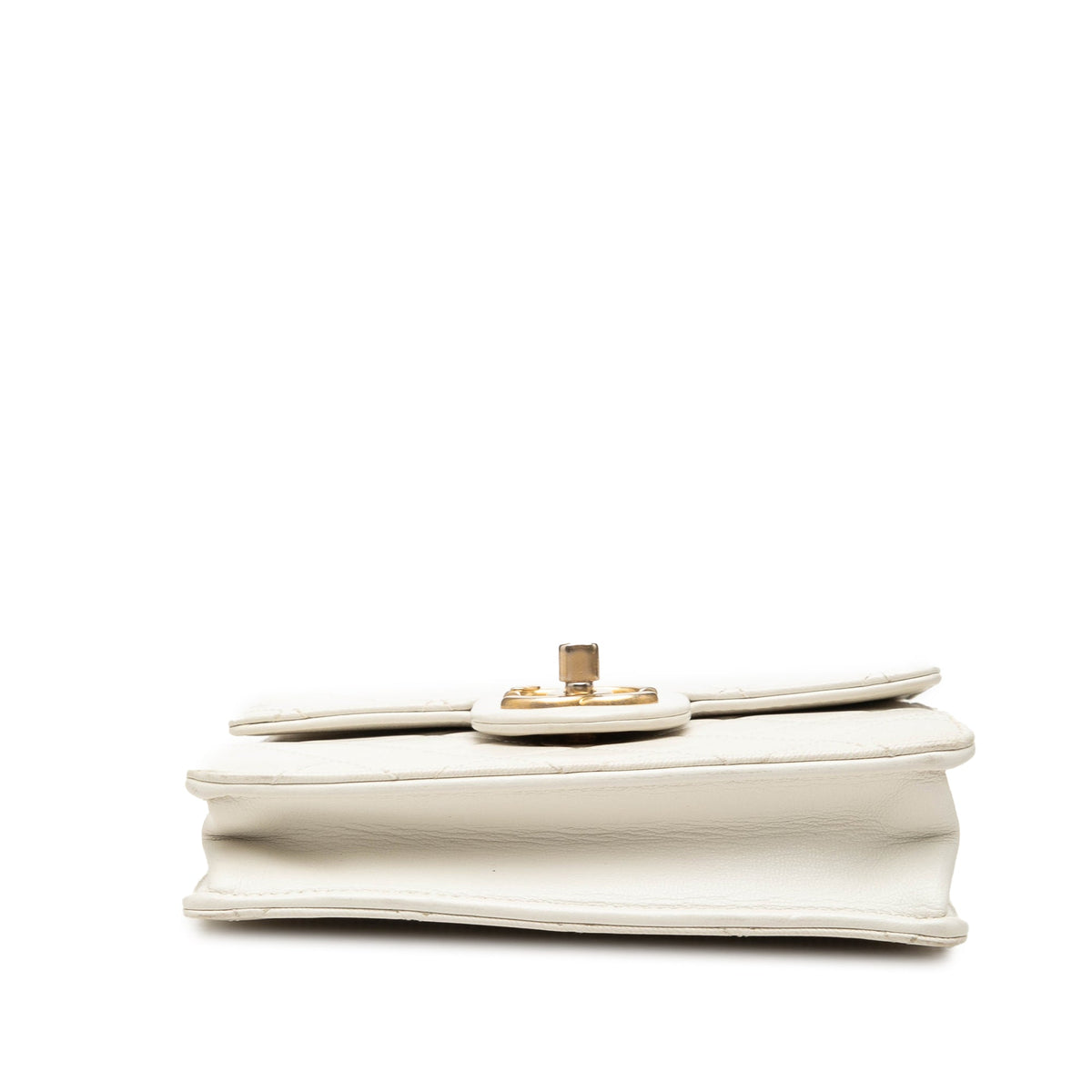 Chanel Small Lambskin Chic Pearls Flap — White