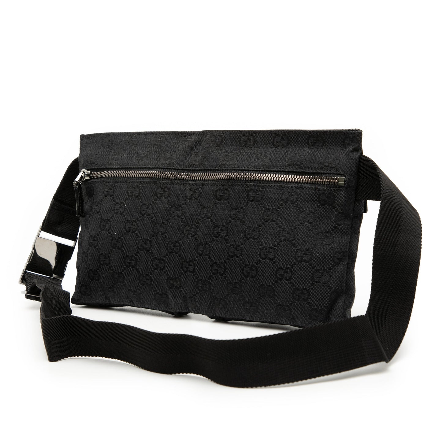 Gucci GG Canvas Double Pocket Belt Bag