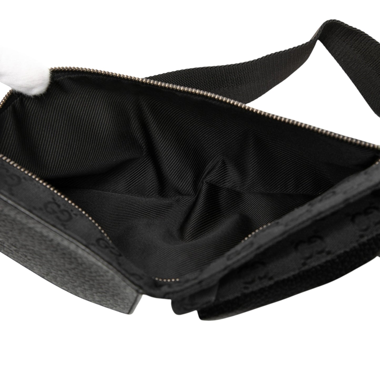 Gucci GG Canvas Double Pocket Belt Bag