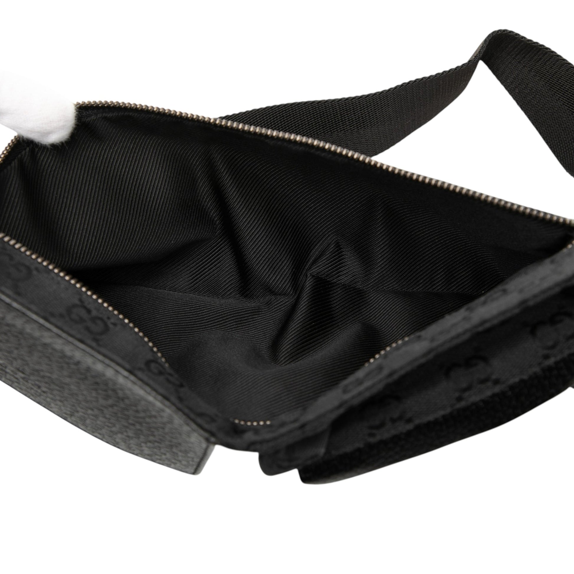 Gucci GG Canvas Double Pocket Belt Bag