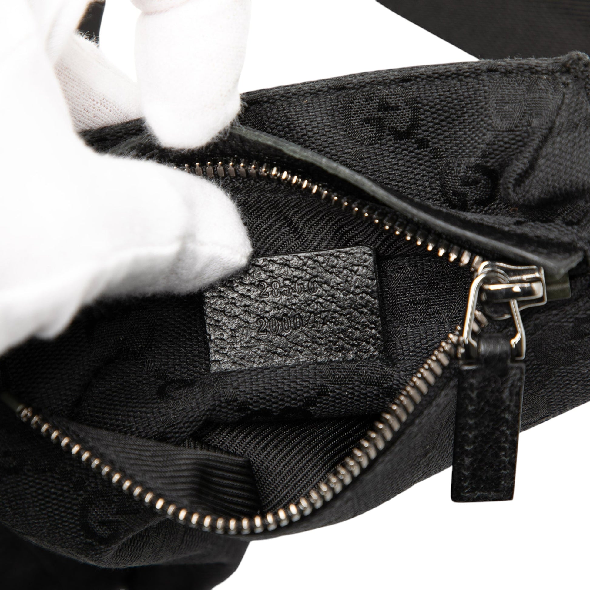 Gucci GG Canvas Double Pocket Belt Bag