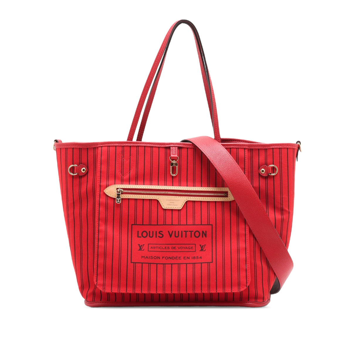 Louis Vuitton Monogram Neverfull Bandouliere Inside Out MM
