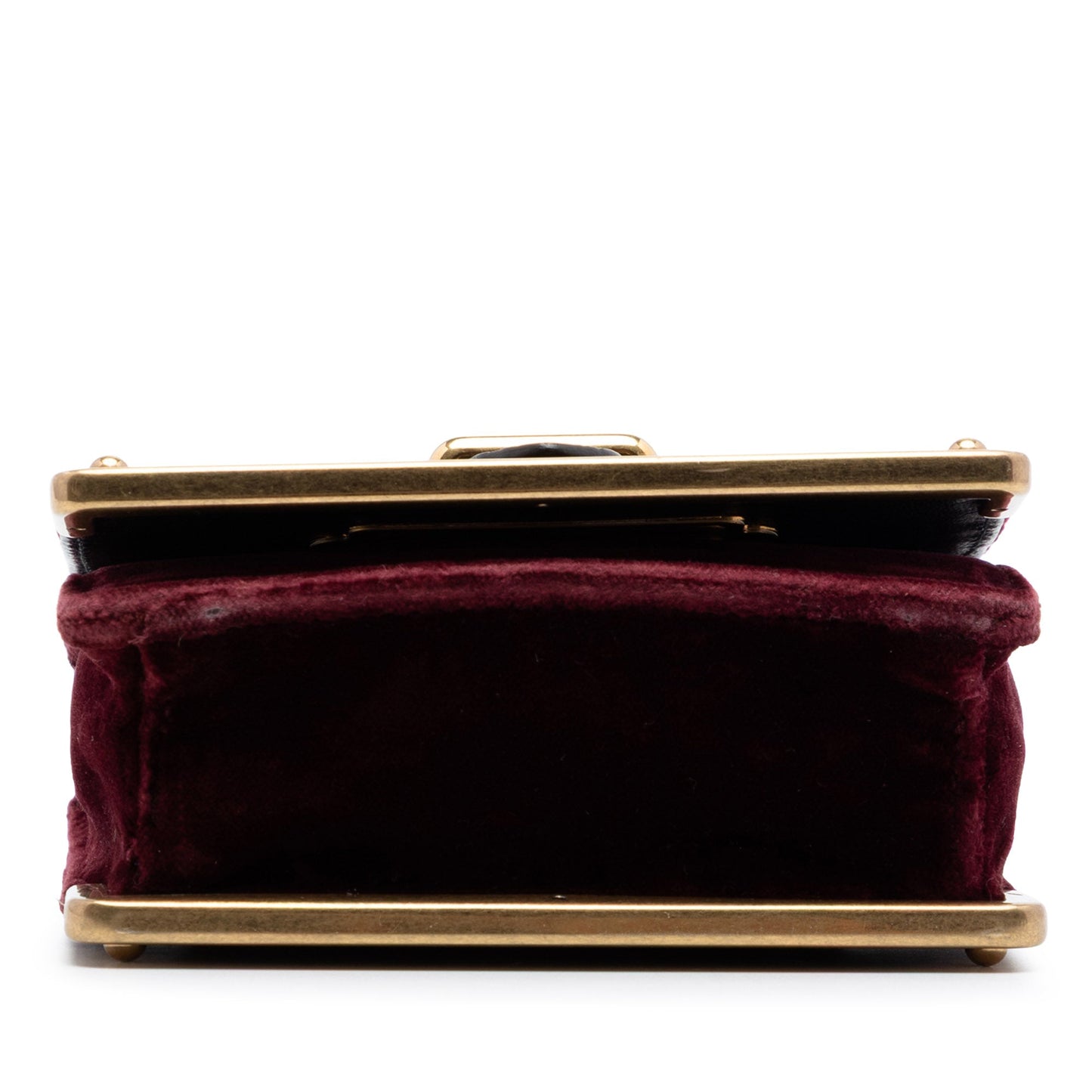 Prada Micro Croc Embossed Leather Trimmed Velluto Cahier Crossbody