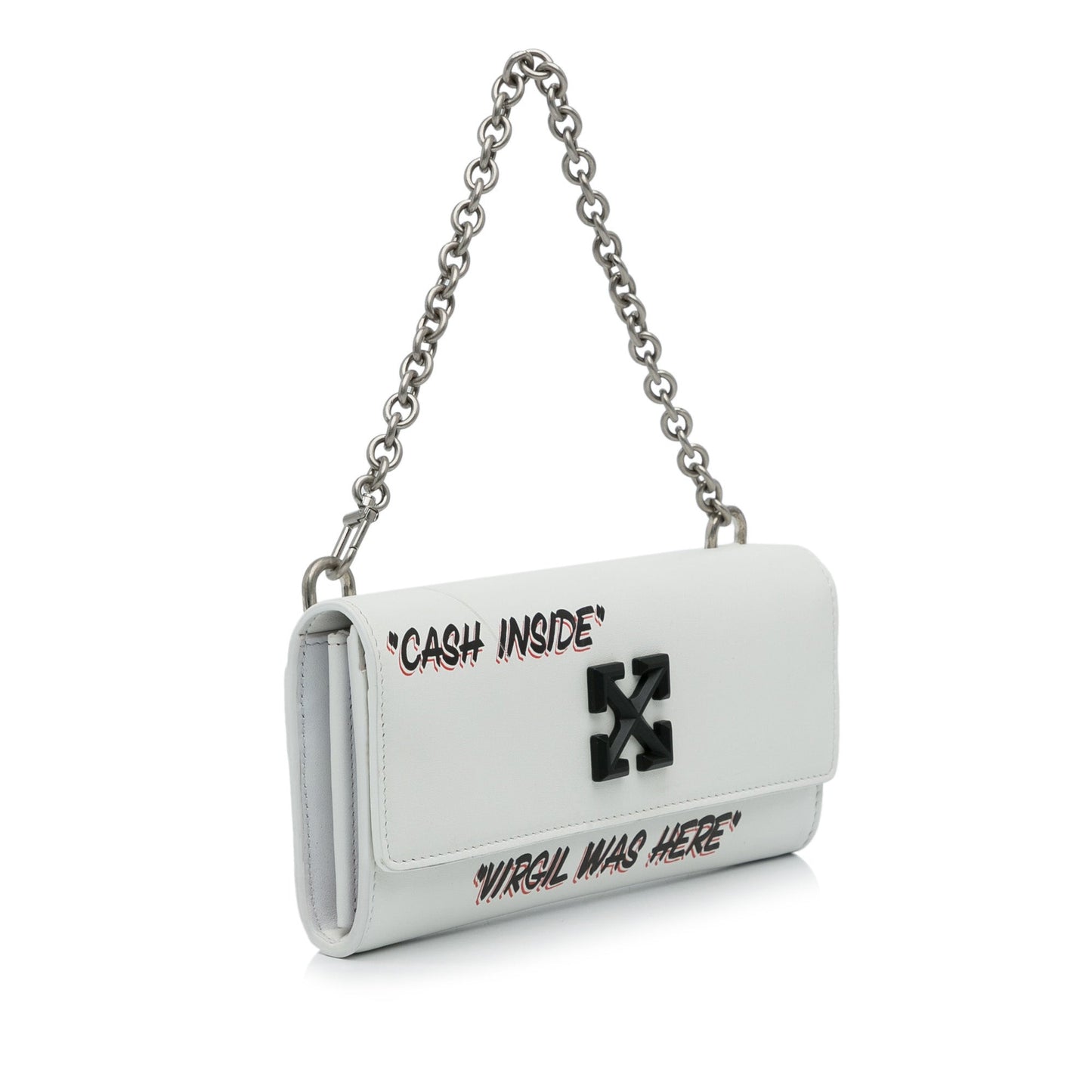Off-White Jitney Quote Wallet on Chain
