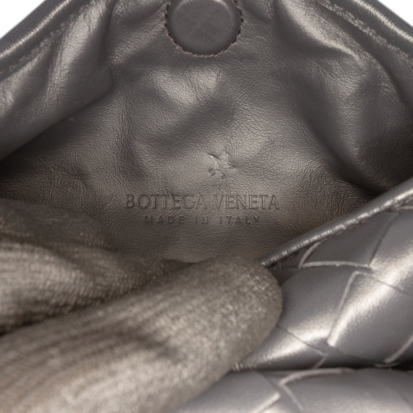 Bottega Veneta Mini Calfskin Intrecciato Hop Satchel