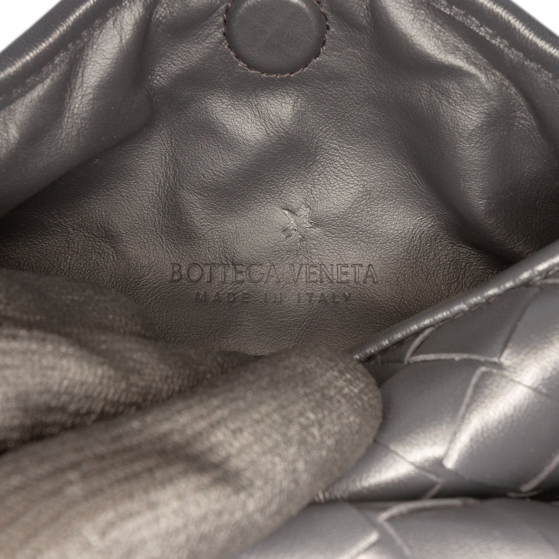 Bottega Veneta Mini Calfskin Intrecciato Hop Satchel