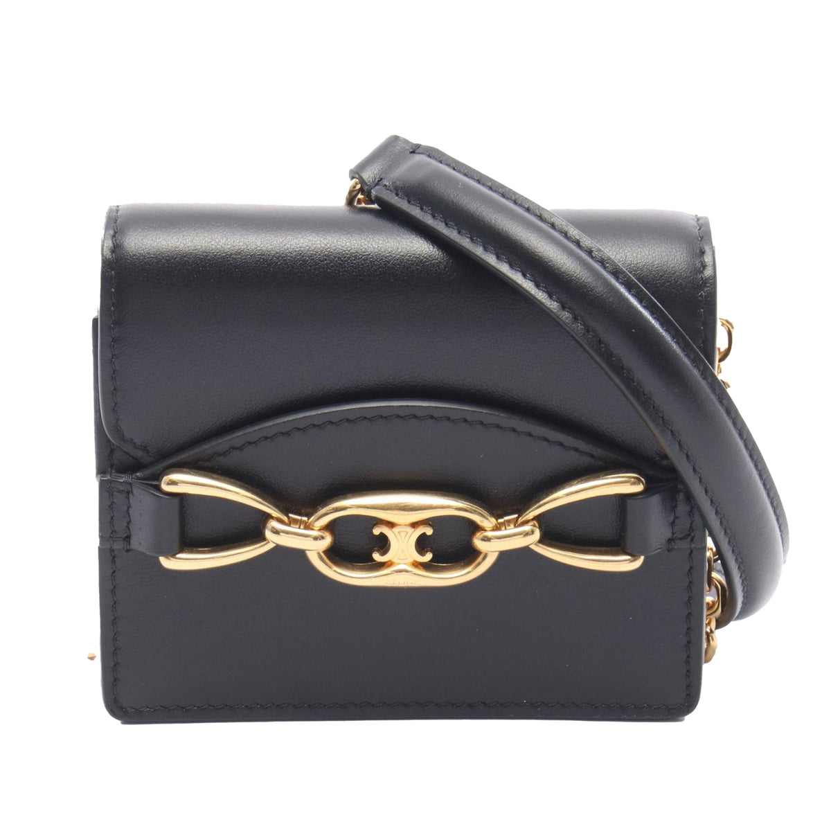 Celine Mini Calfskin Triomphe Wallet on Chain