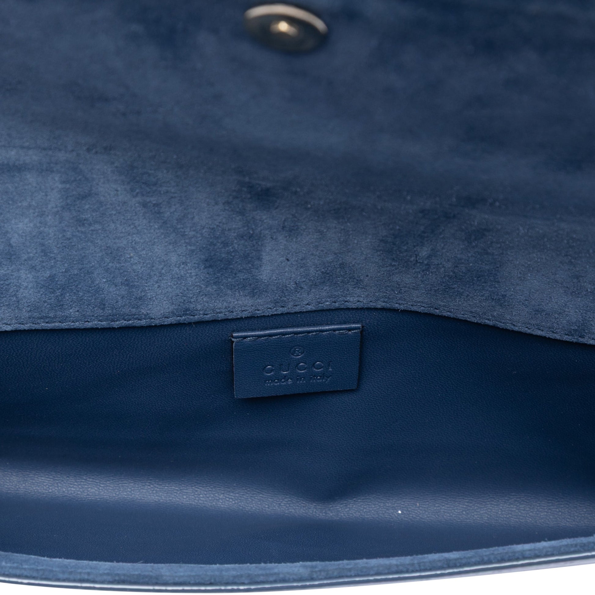 Gucci Microguccissima Patent Broadway Clutch