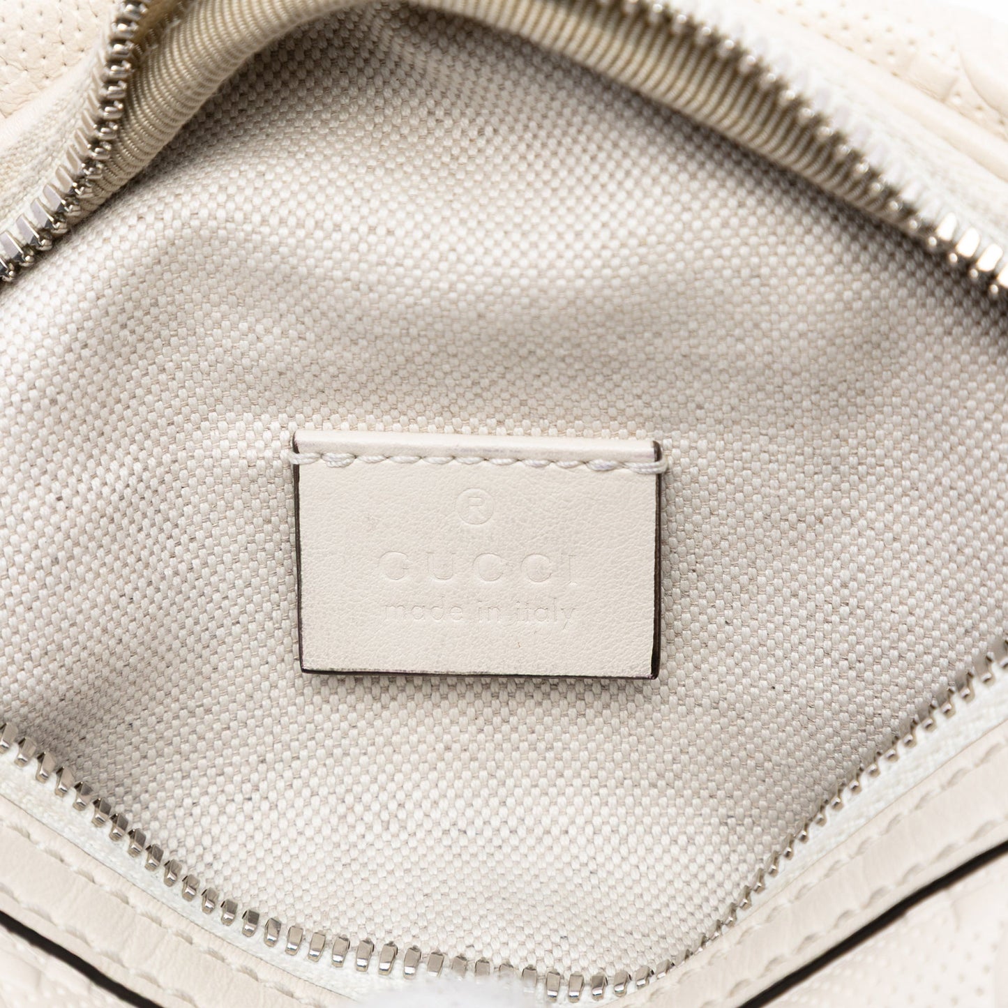 Gucci GG Embossed Perforated Leather Belt Bag