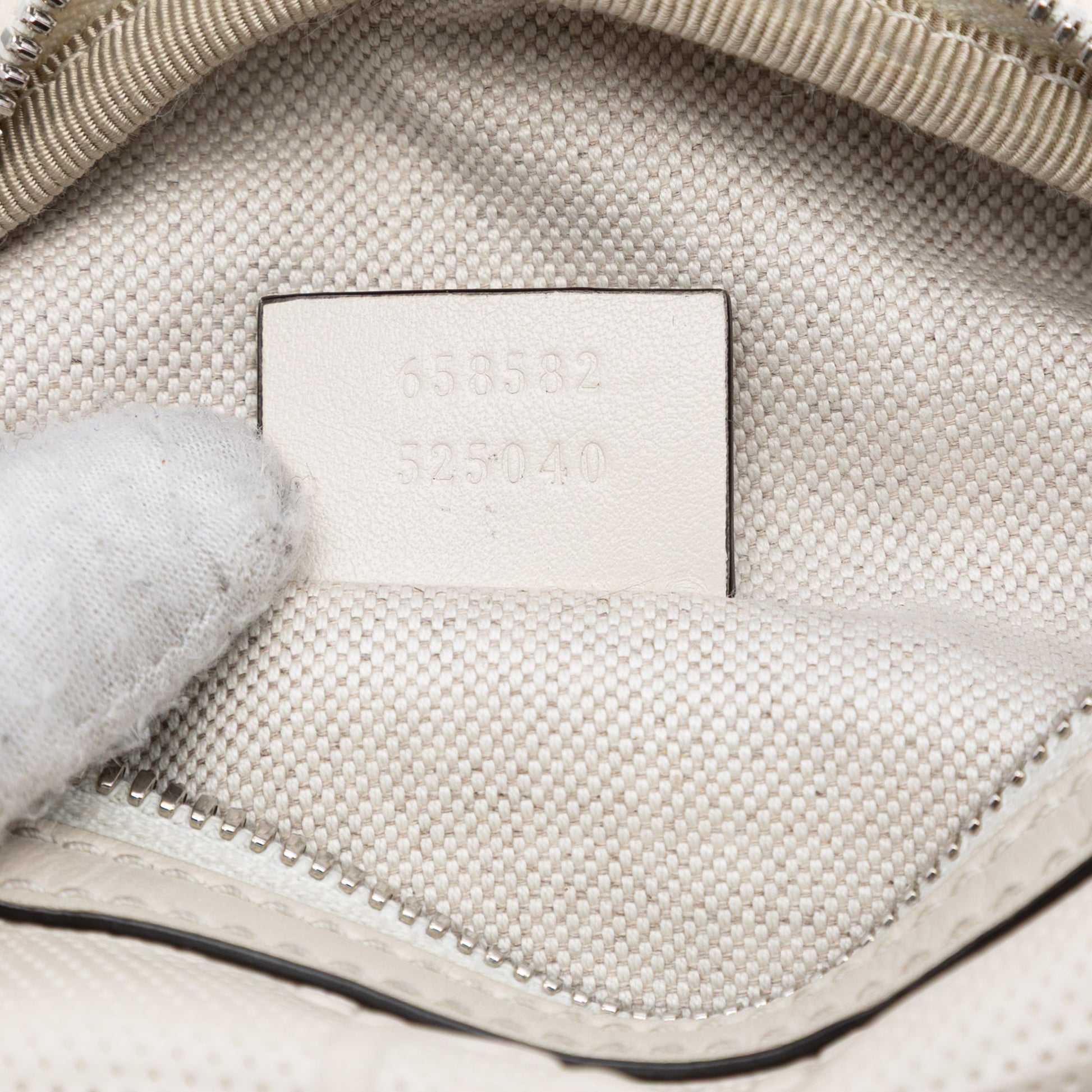 Gucci GG Embossed Perforated Leather Belt Bag