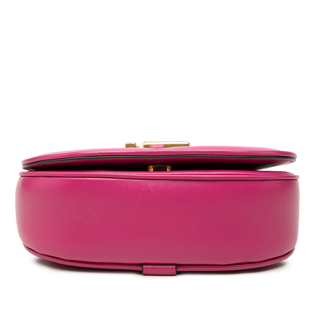 Fendi Mini Leather C mon Crossbody — Pink