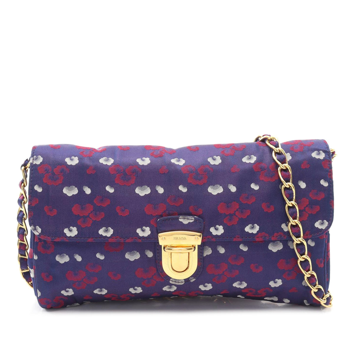 Prada Tessuto Stampato Chain Crossbody