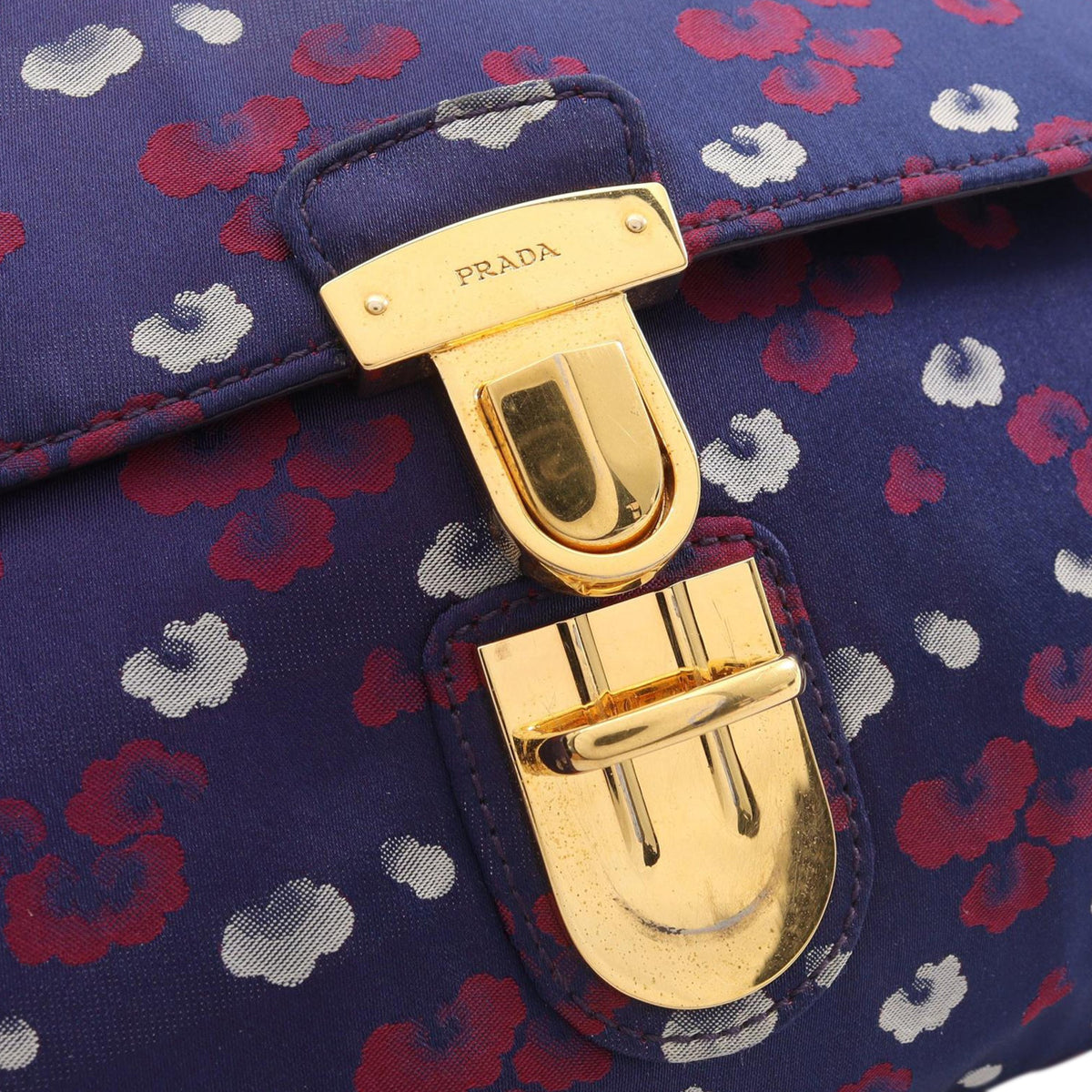 Prada Tessuto Stampato Chain Crossbody