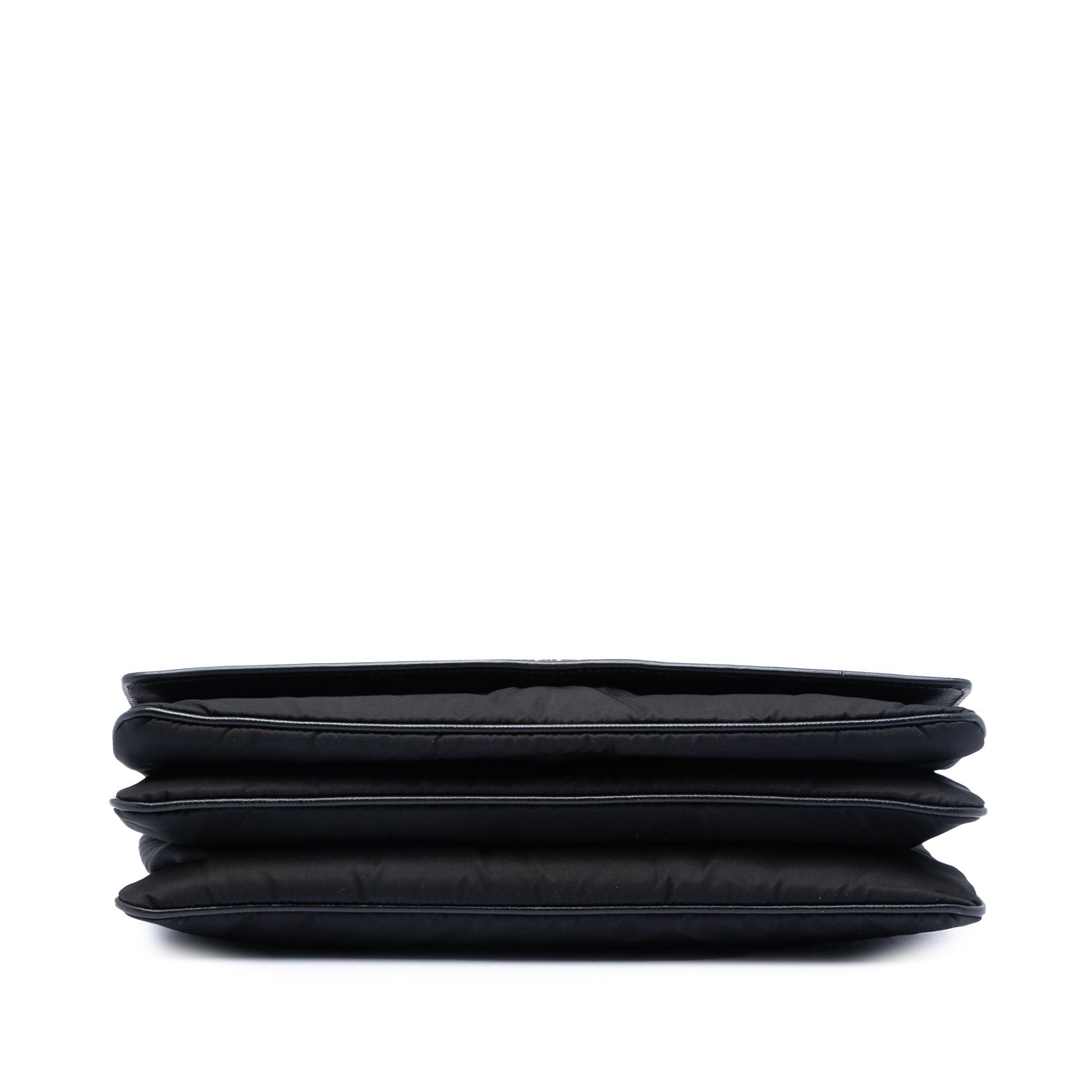 Prada Saffiano Lux and Tessuto Chain Crossbody
