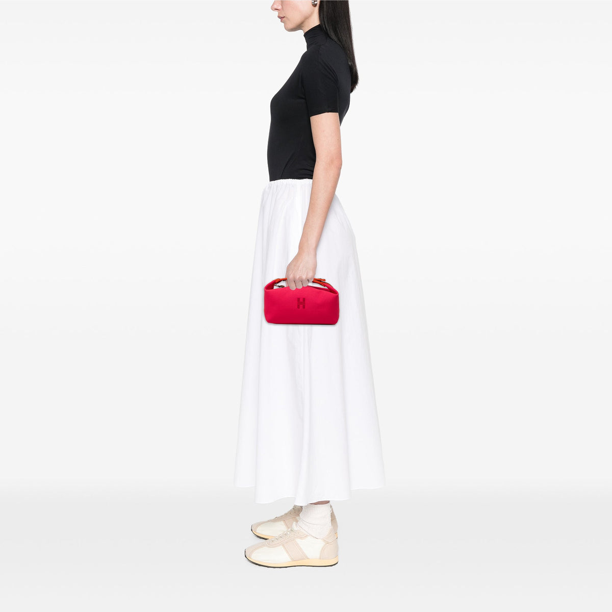 Hermès Small Toile Bride A Brac Case — Pink