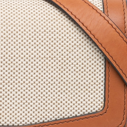Celine Teen Canvas and Calfskin Triomphe Crossbody
