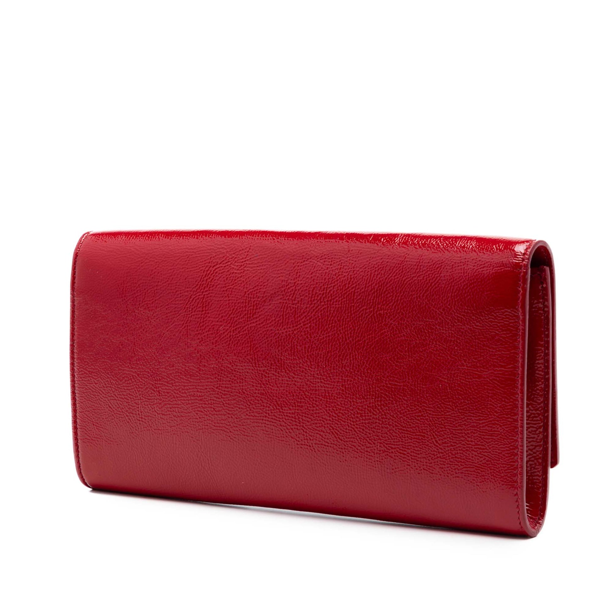 Saint Laurent Small Textured Patent Belle De Jour Clutch