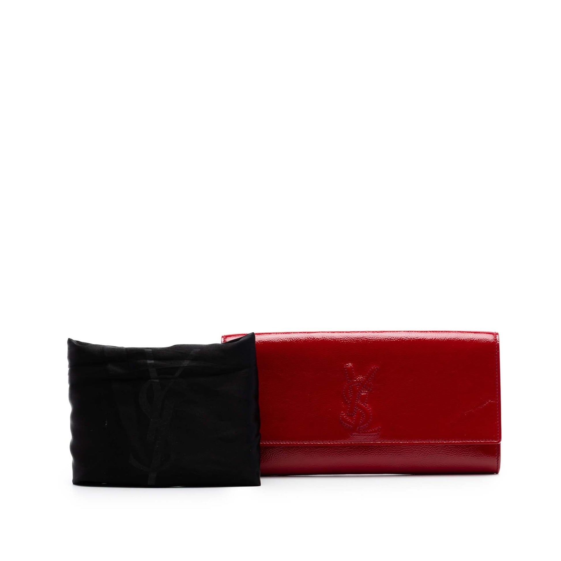 Saint Laurent Small Textured Patent Belle De Jour Clutch