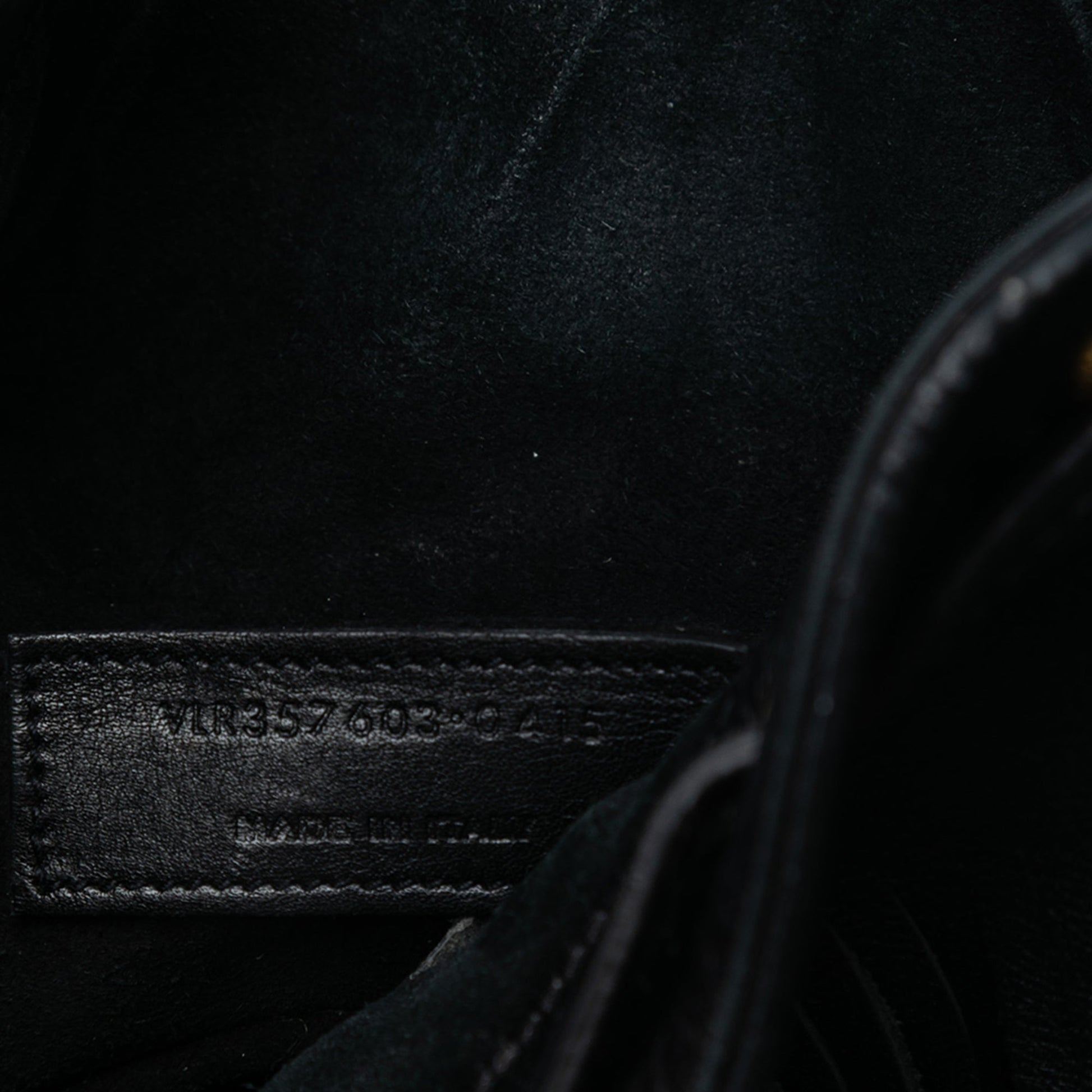 Saint Laurent Small Calfskin Emmanuelle Fringe Bucket Bag