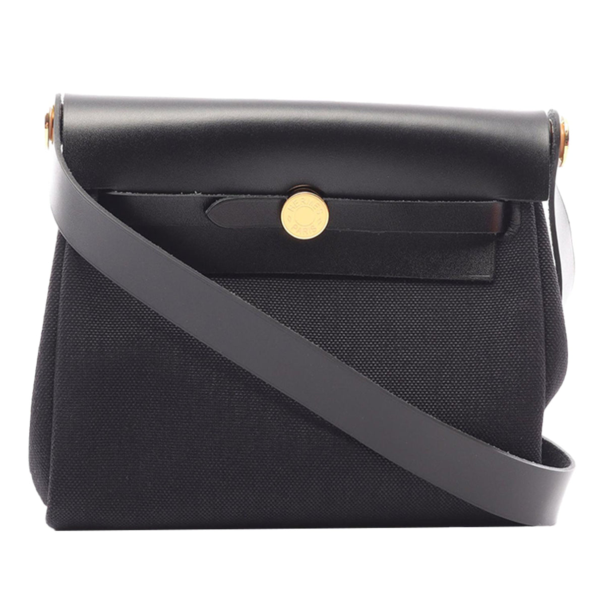 Hermès Military Toile and Vache Hunter Herbag Zip 20