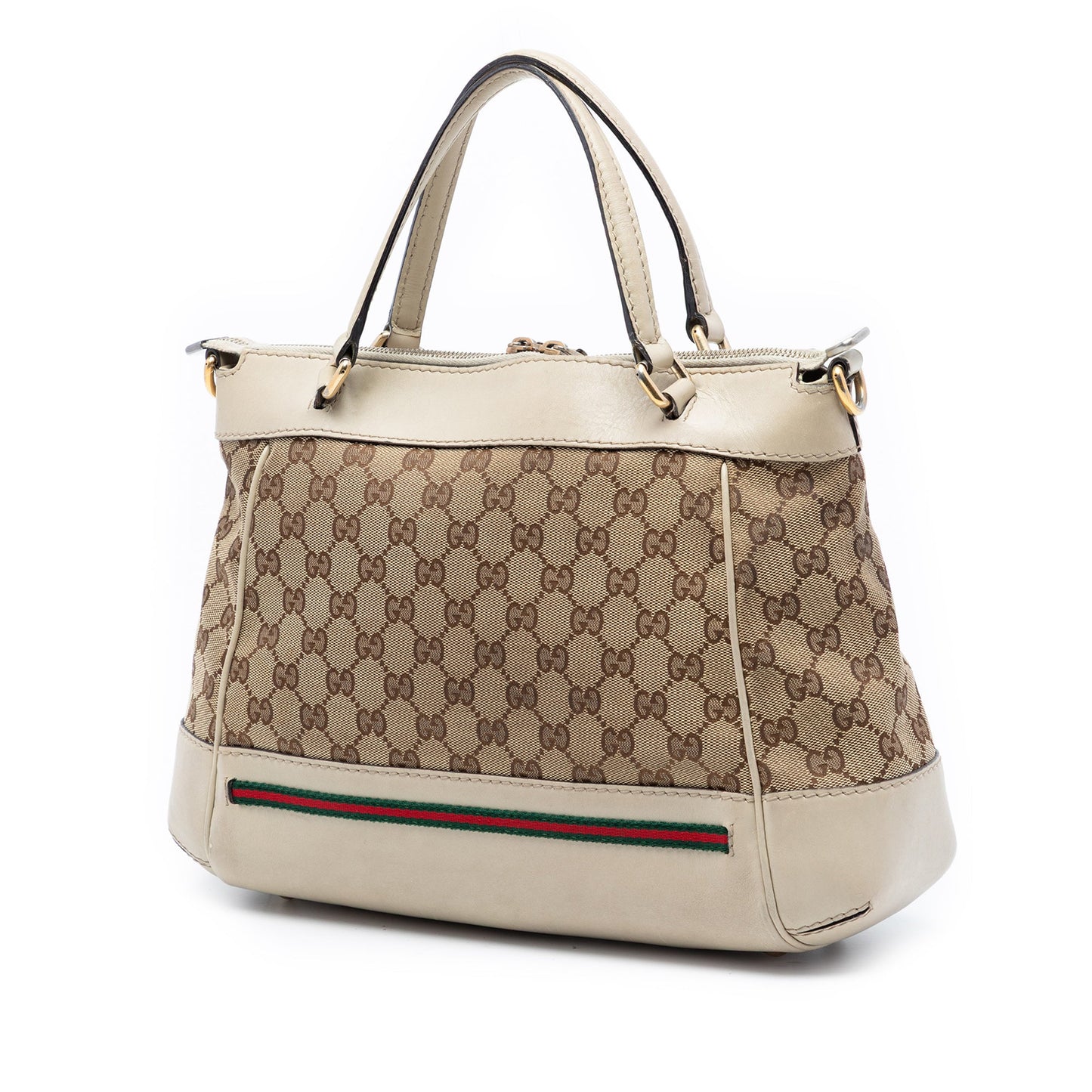 GG Canvas Web Mayfair Satchel