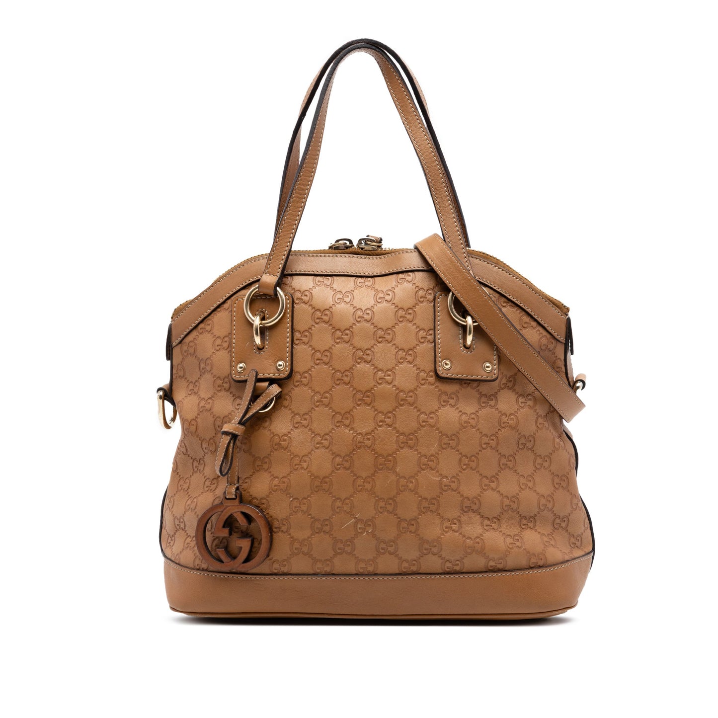 Gucci Medium Guccissima Charm Dome Satchel