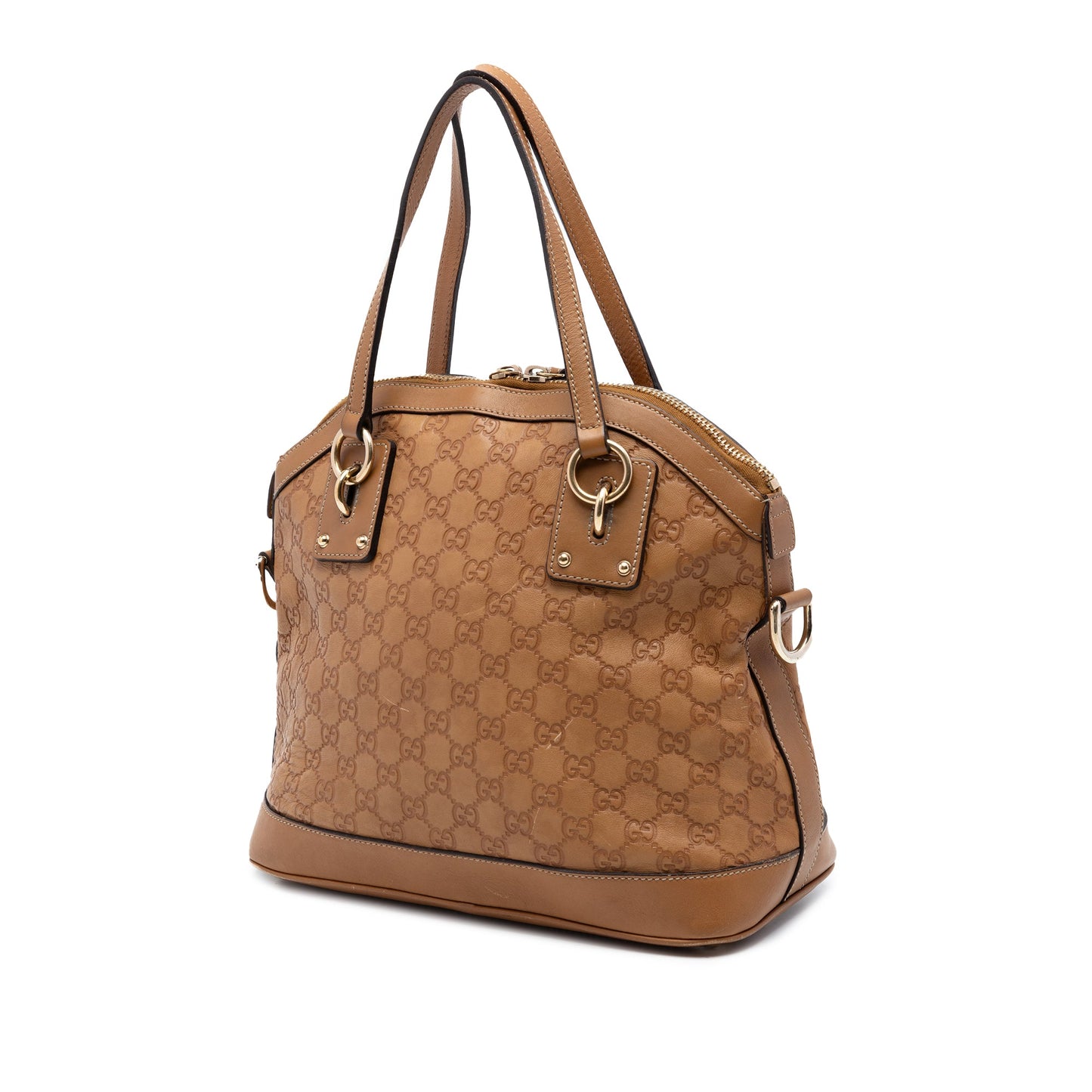Gucci Medium Guccissima Charm Dome Satchel