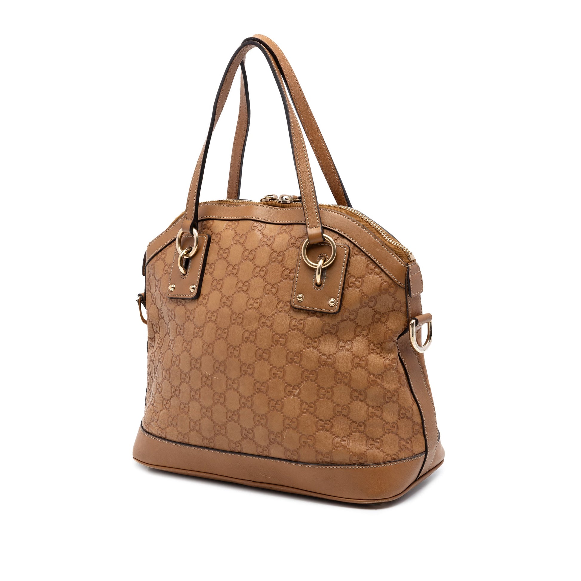 Gucci Medium Guccissima Charm Dome Satchel