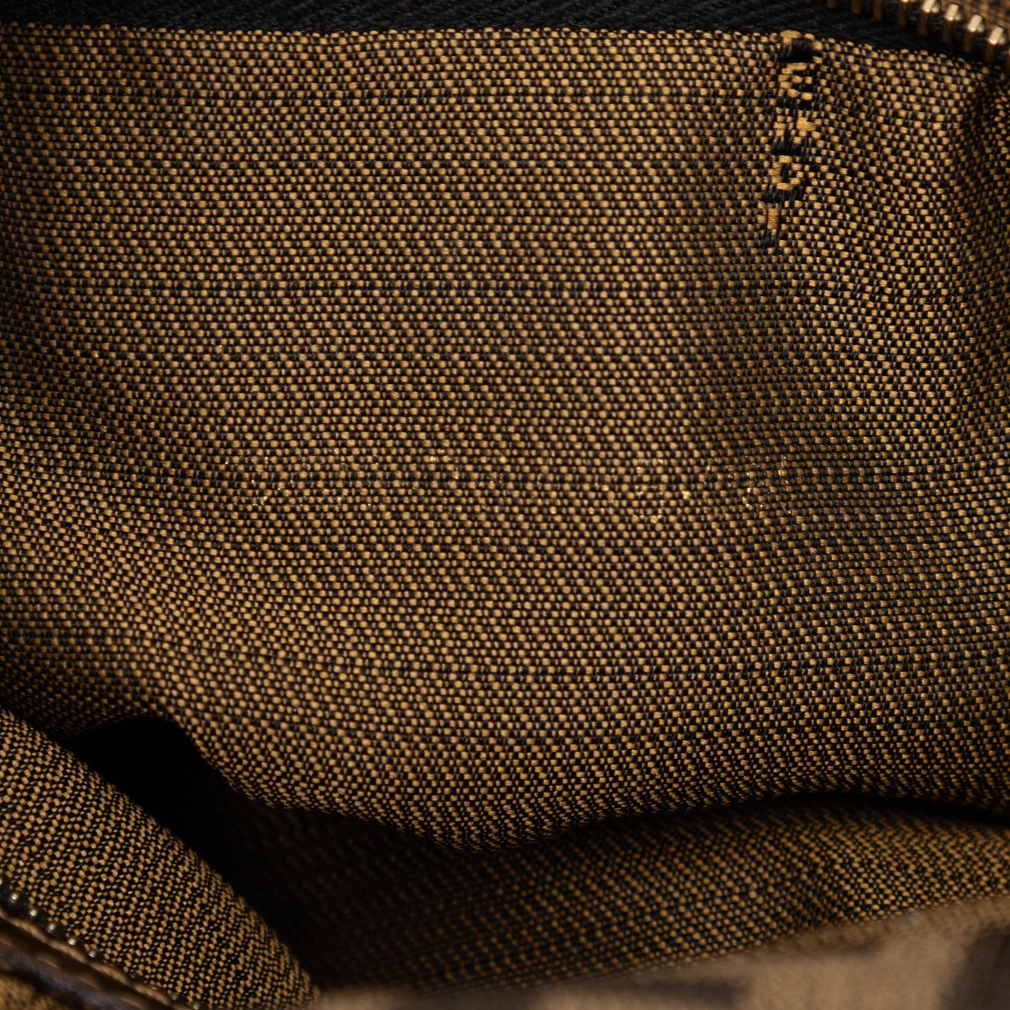 Fendi Zucca Canvas Double Flap Shoulder Bag