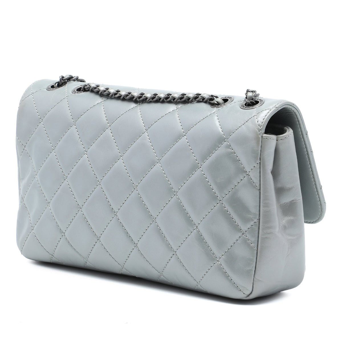 Chanel Medium Quilted Calfskin Coco Pleats Chain Flap