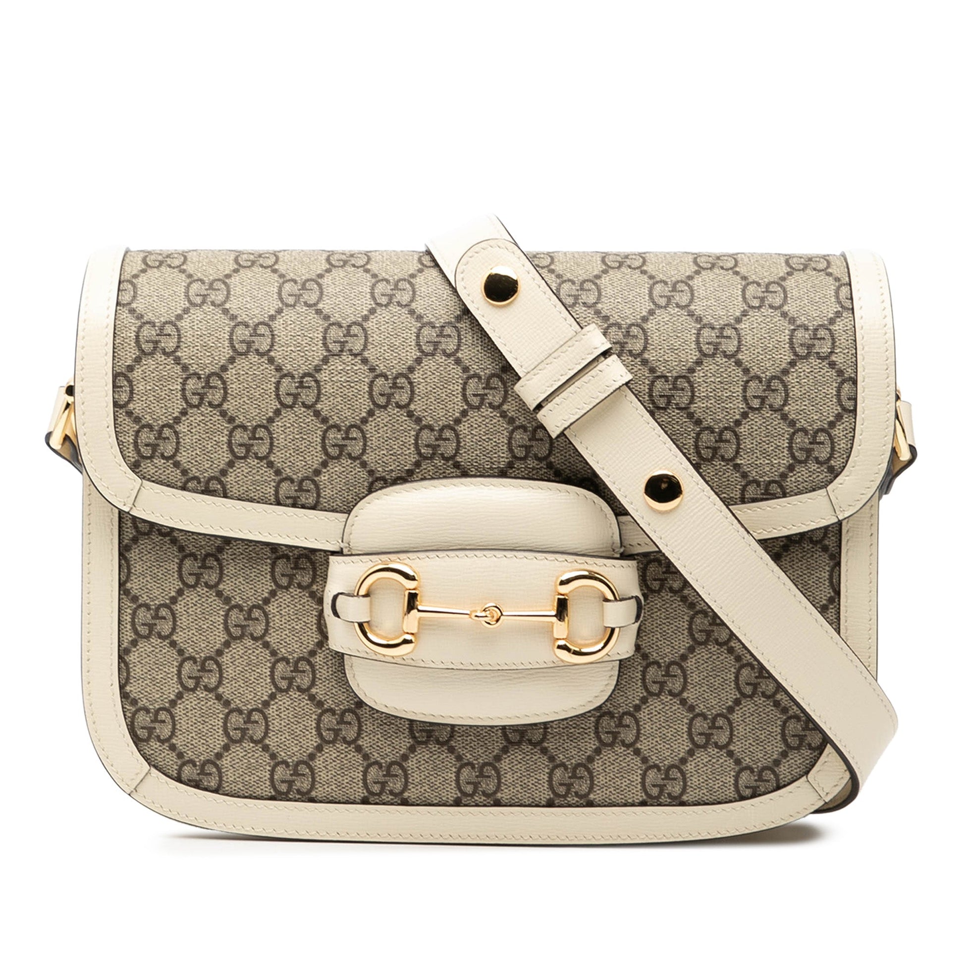 Gucci Medium GG Supreme Horsebit 1955 Shoulder Bag