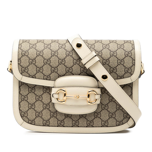 Gucci Medium GG Supreme Horsebit 1955 Shoulder Bag