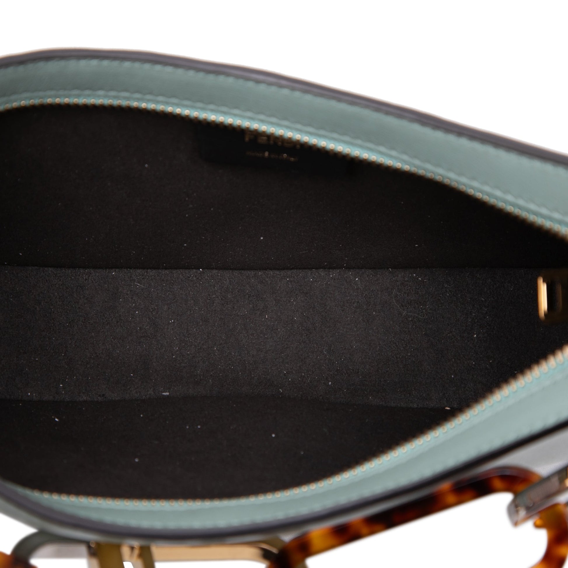 Fendi Leather O Lock Swing Satchel