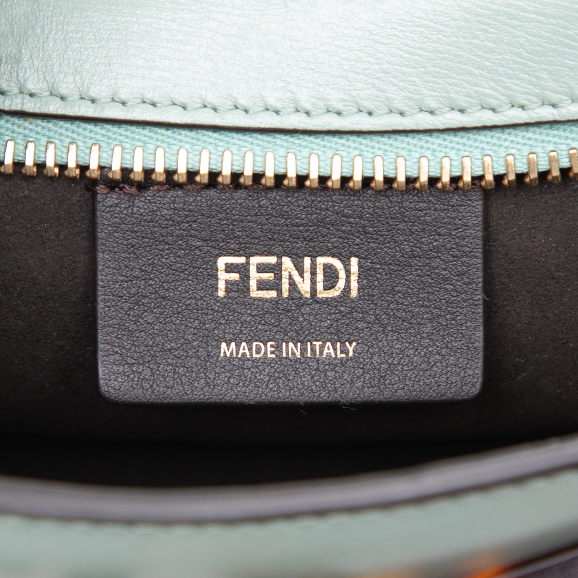 Fendi Leather O Lock Swing Satchel