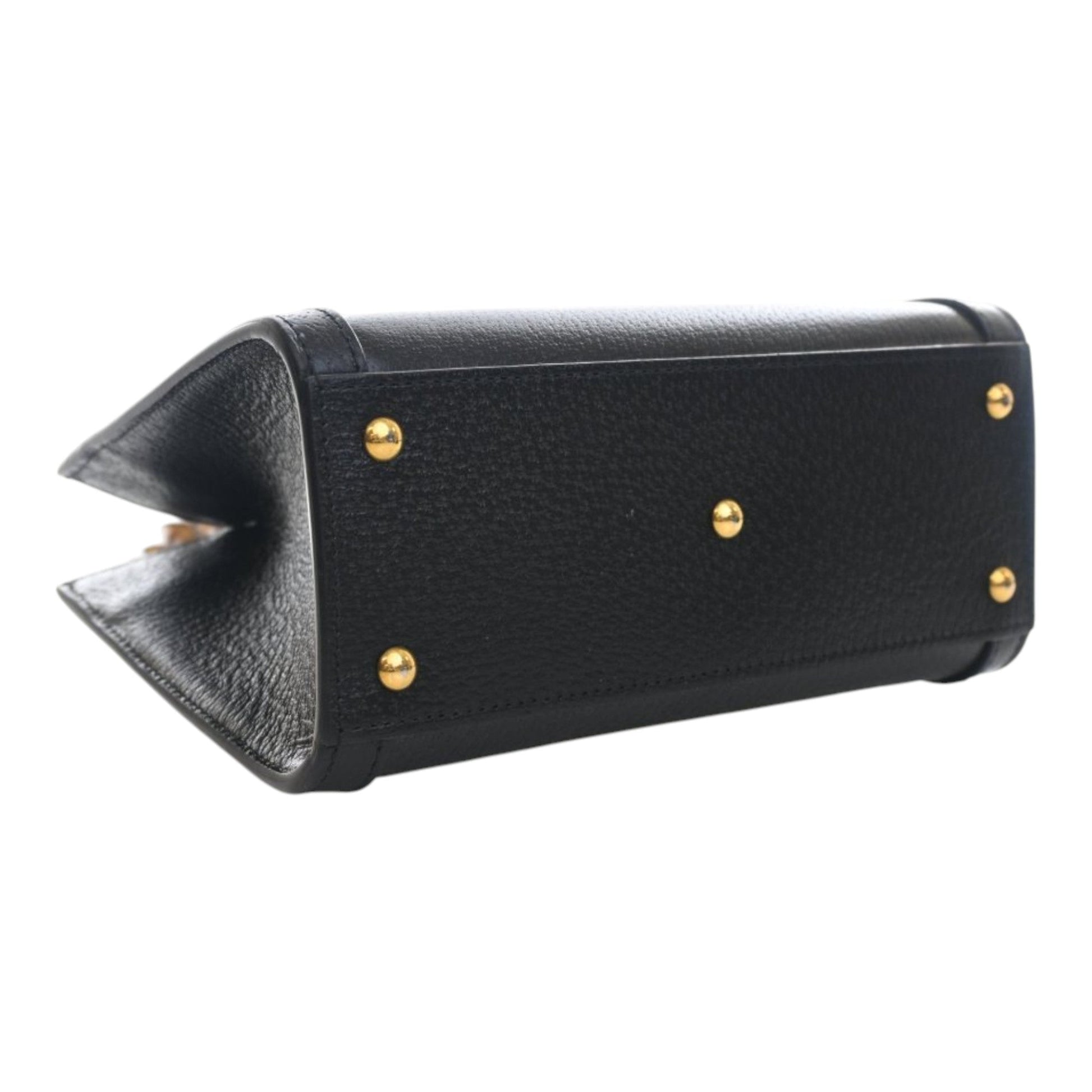 Small Calfskin Bamboo Diana Satchel