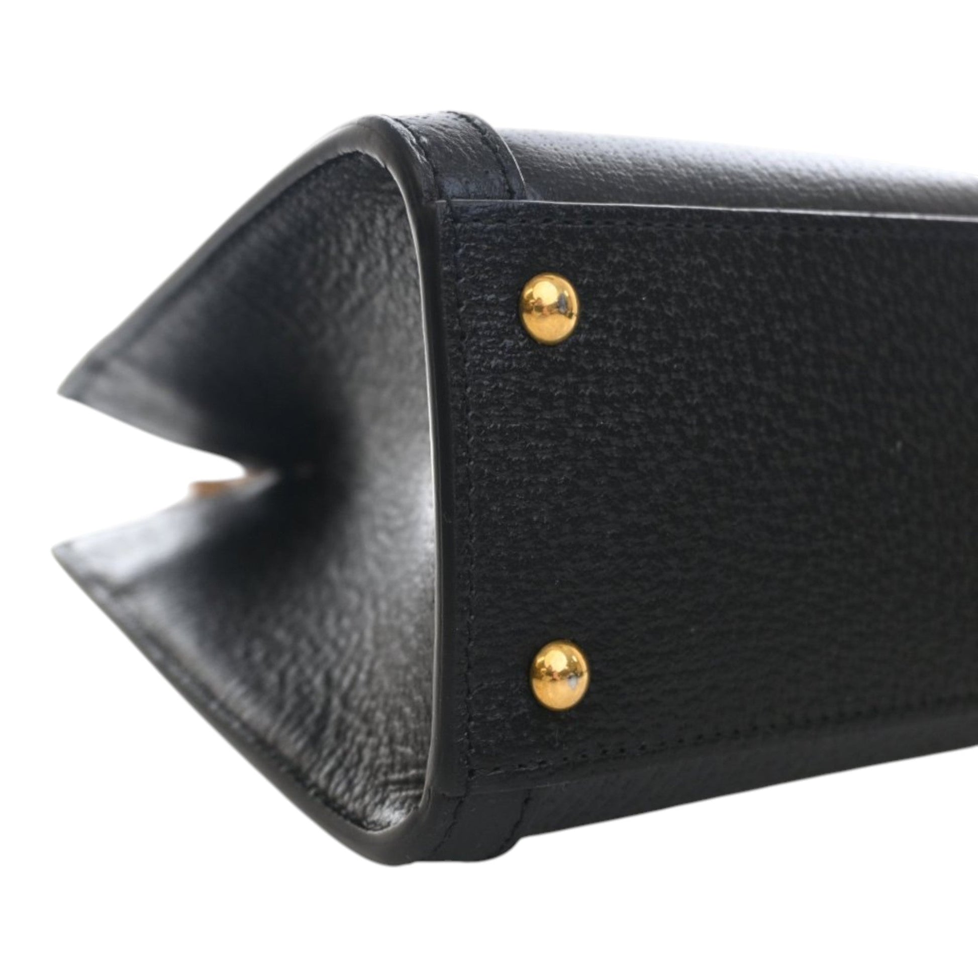 Small Calfskin Bamboo Diana Satchel