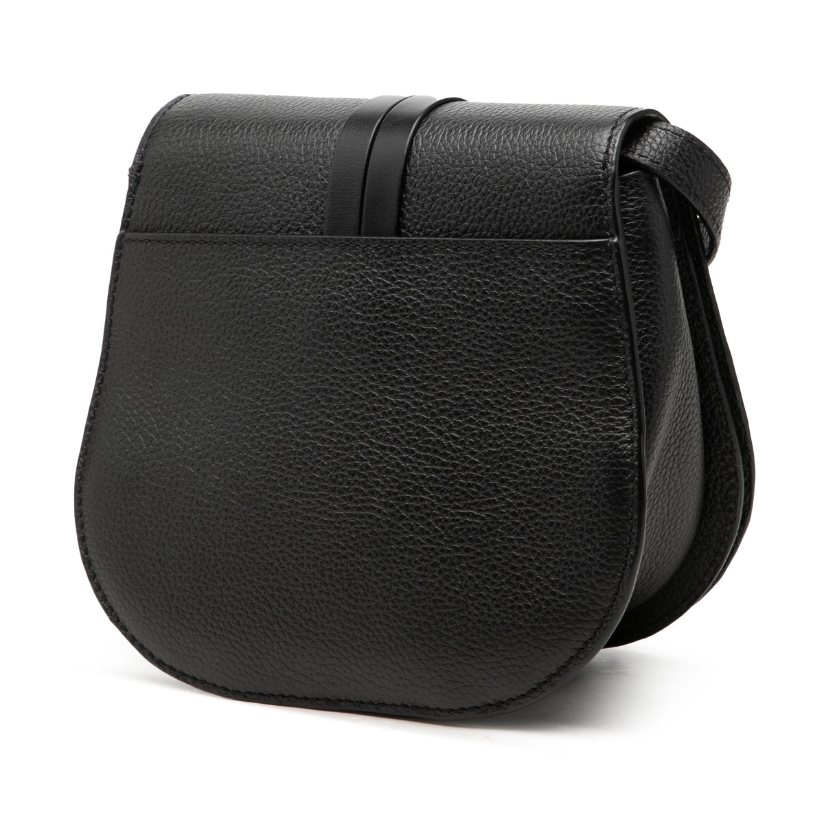Chloé Mini Grained Calfskin Alphabet Saddle Crossbody
