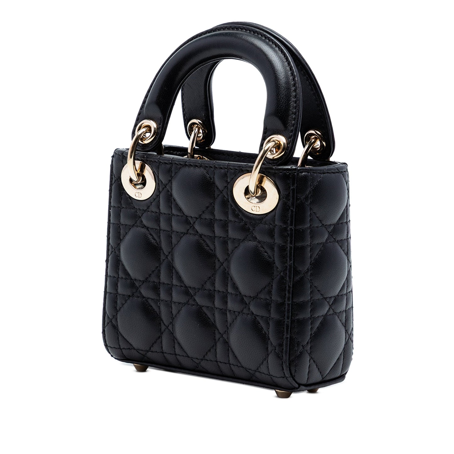 Dior Micro Lambskin Cannage Lady Dior