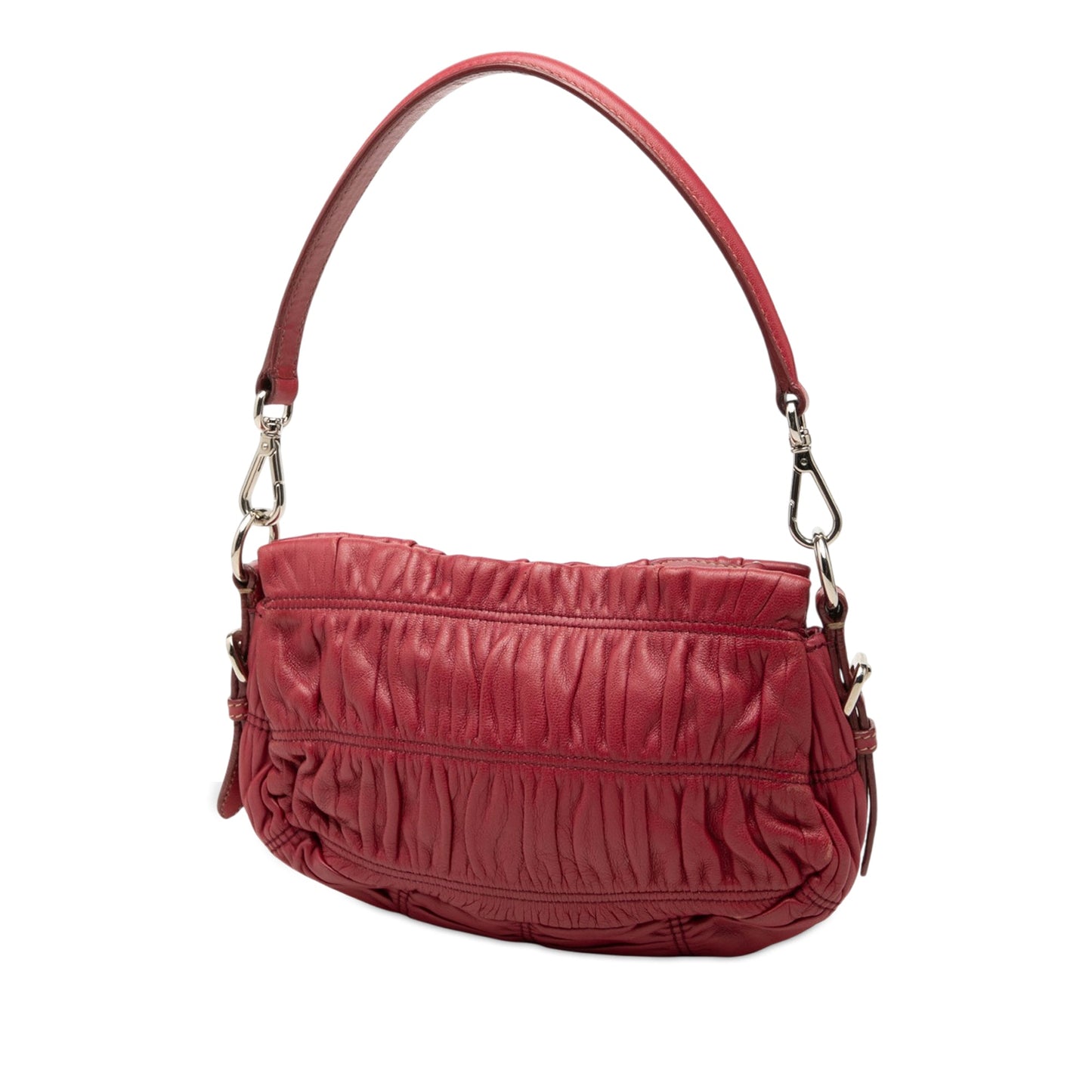 Prada Mini Nappa Gaufre Bow Shoulder Bag