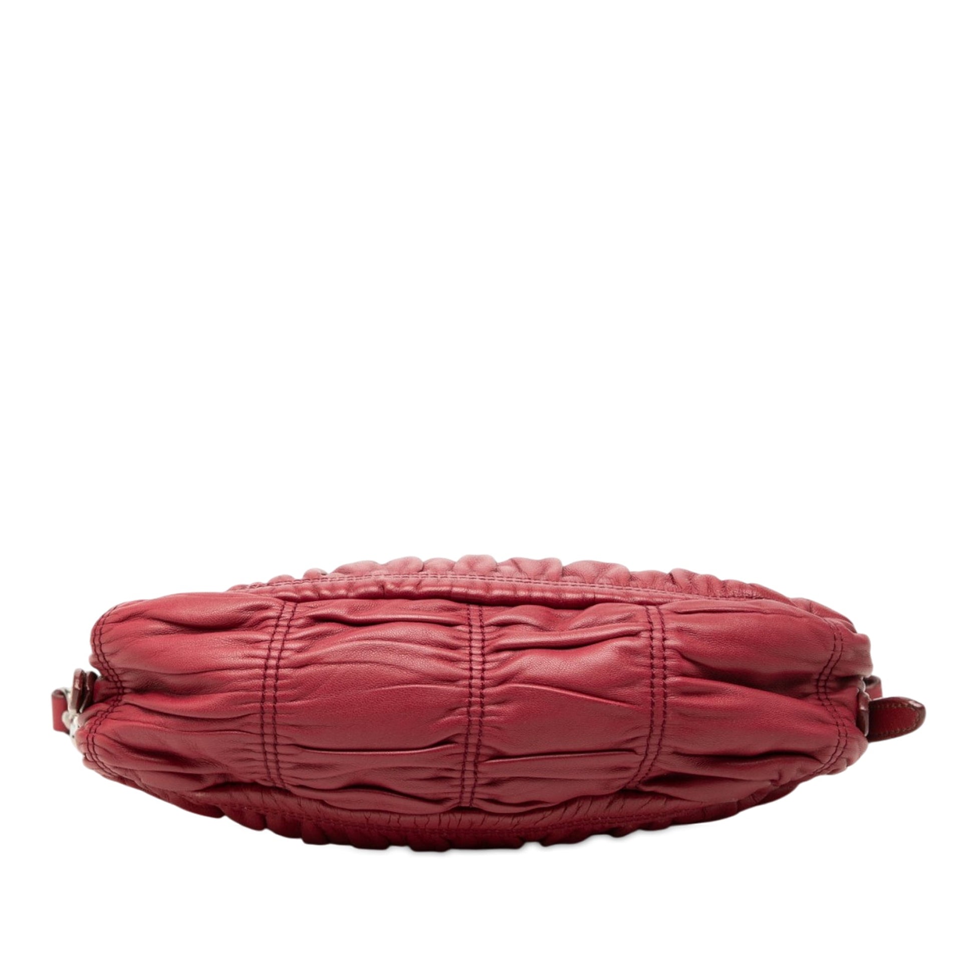 Prada Mini Nappa Gaufre Bow Shoulder Bag