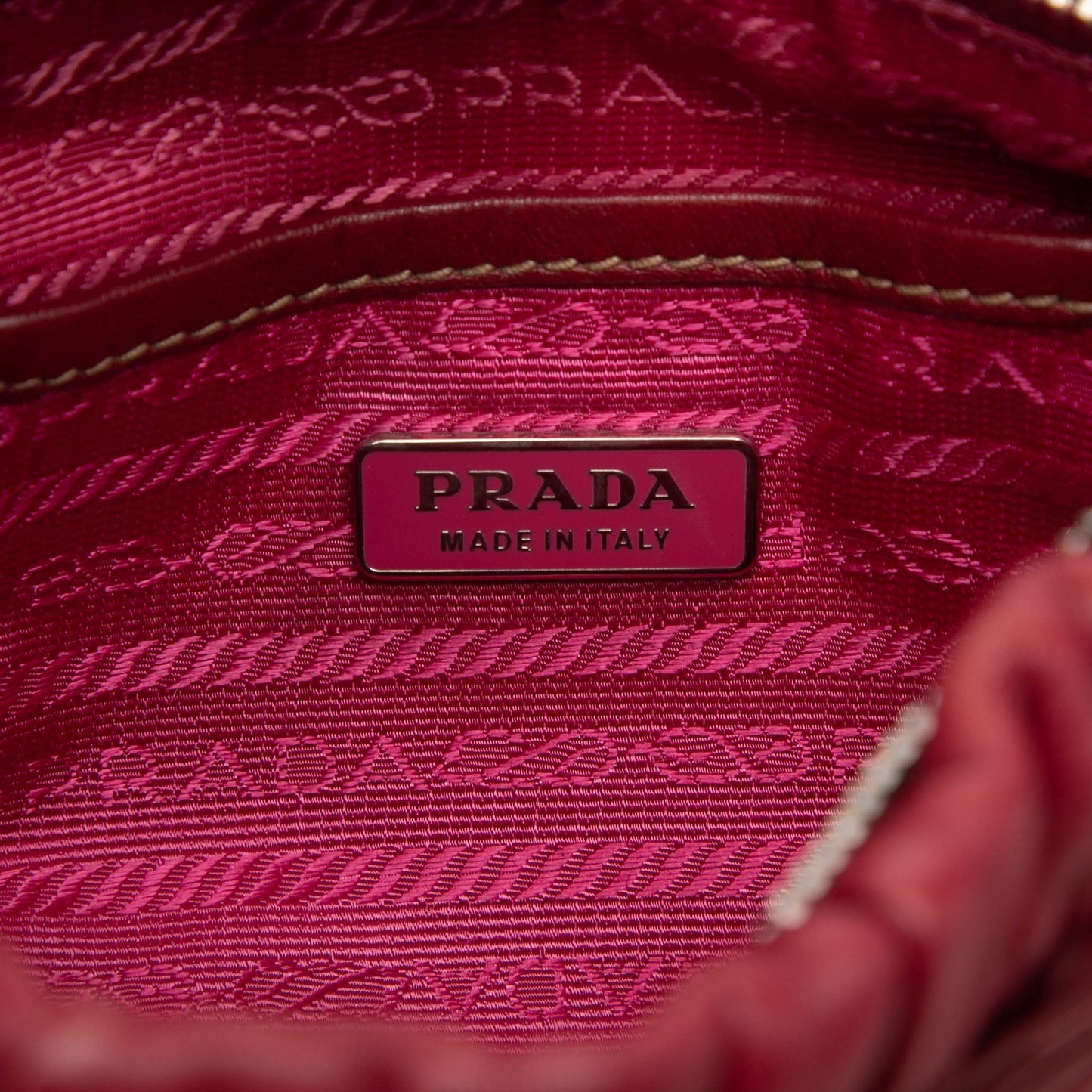 Prada Mini Nappa Gaufre Bow Shoulder Bag