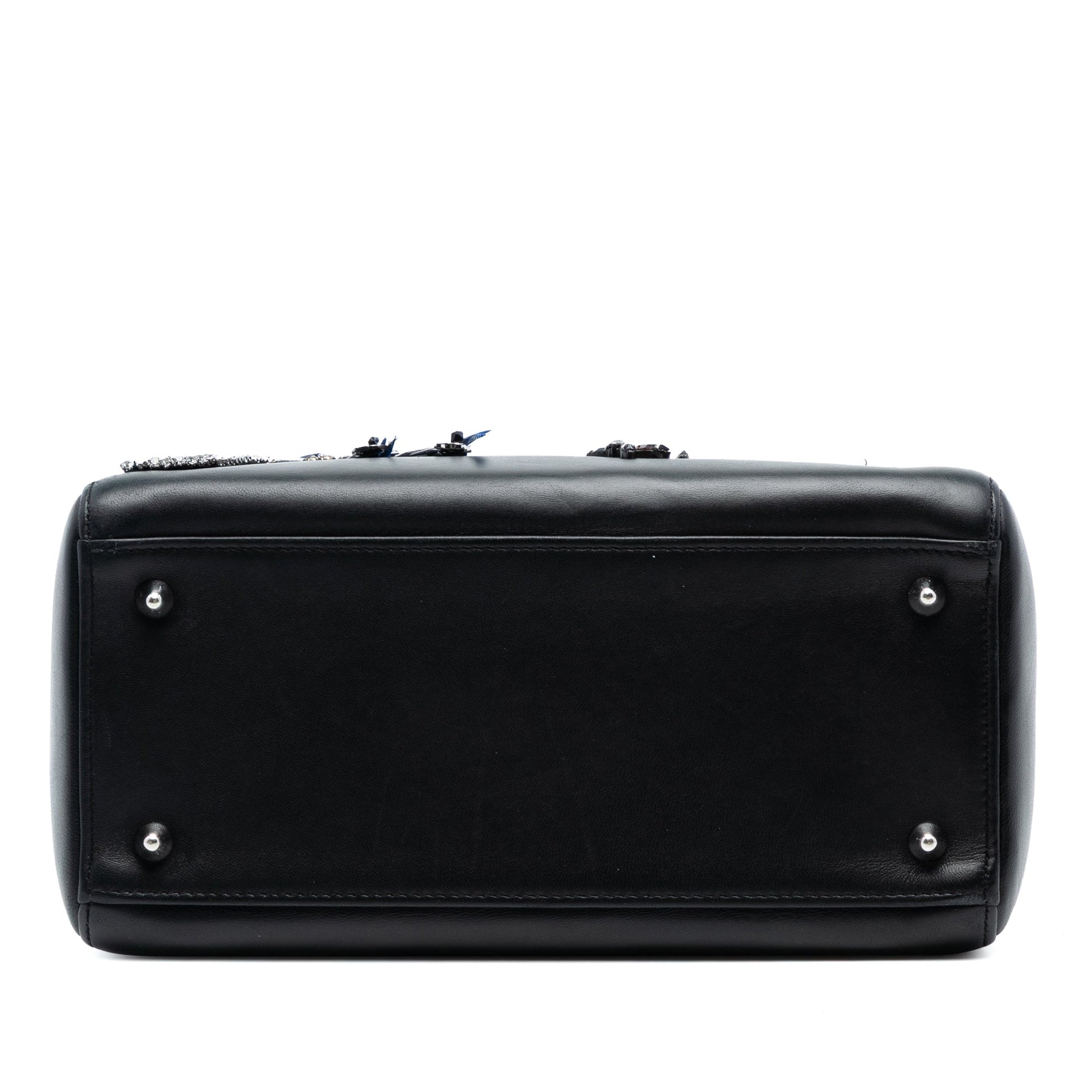 Dior Medium Calfskin Dragonfly Embellished Lady Dior